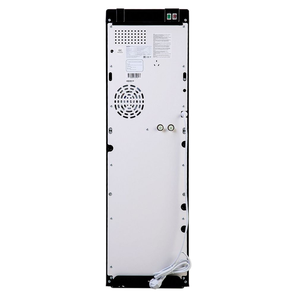 Кулер для воды HOT FROST 35AEN, напольный, НАГРЕВ/ОХЛАЖДЕНИЕ ЭЛЕКТРОННОЕ, 1 кран (3 кнопки), черный/серебро