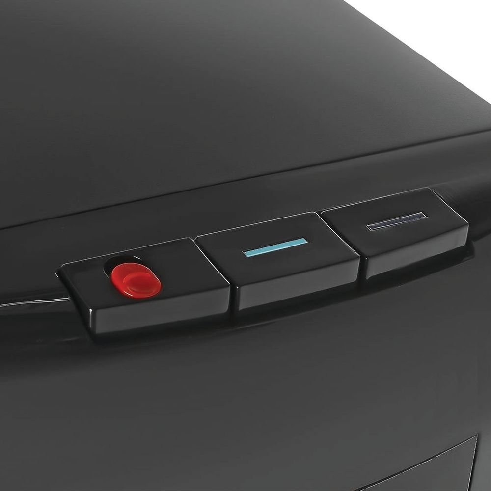 Кулер для воды HOT FROST 35AEN, напольный, НАГРЕВ/ОХЛАЖДЕНИЕ ЭЛЕКТРОННОЕ, 1 кран (3 кнопки), черный/серебро