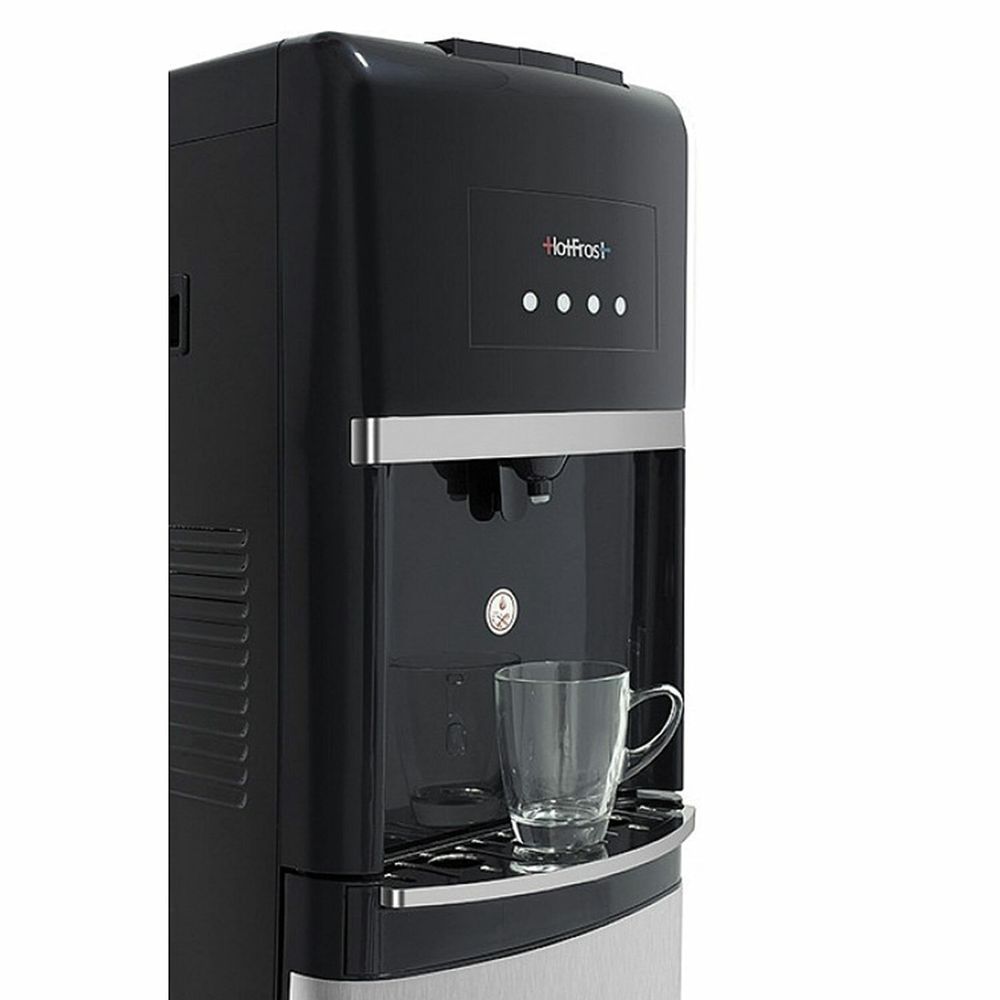 Кулер для воды HOT FROST 35AN, напольный, нагрев/охлаждение, 1 кран (3 кнопки), серебристый/черный, 