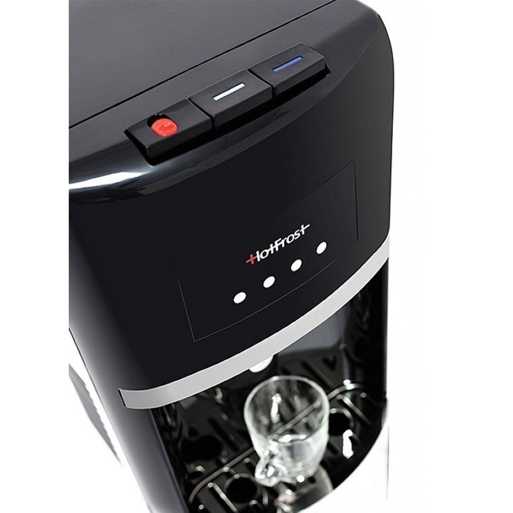 Кулер для воды HOT FROST 35AN, напольный, нагрев/охлаждение, 1 кран (3 кнопки), серебристый/черный, 
