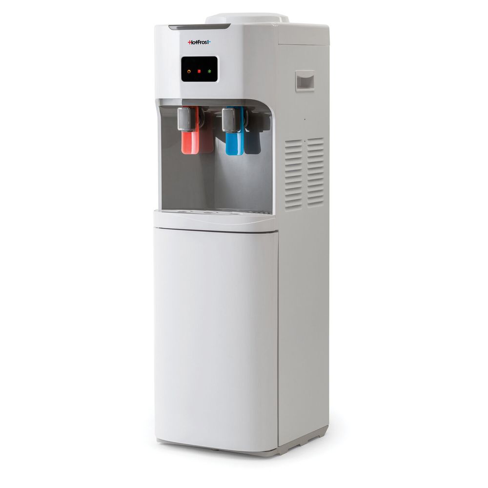Кулер для воды HOT FROST V115B, напольный, НАГРЕВ/ОХЛАЖДЕНИЕ КОМПРЕССОРНОЕ, холодильник, 2 крана, 