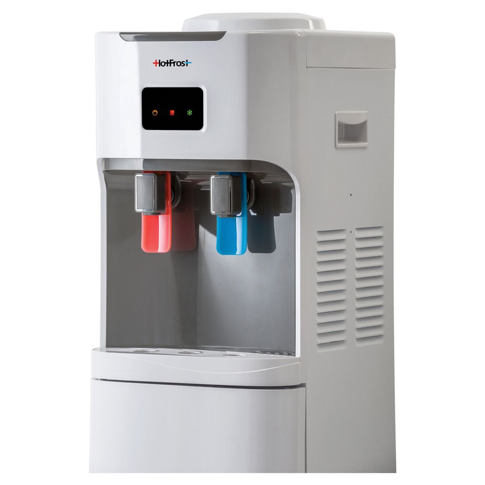 Кулер для воды HOT FROST V115B, напольный, НАГРЕВ/ОХЛАЖДЕНИЕ КОМПРЕССОРНОЕ, холодильник, 2 крана, 