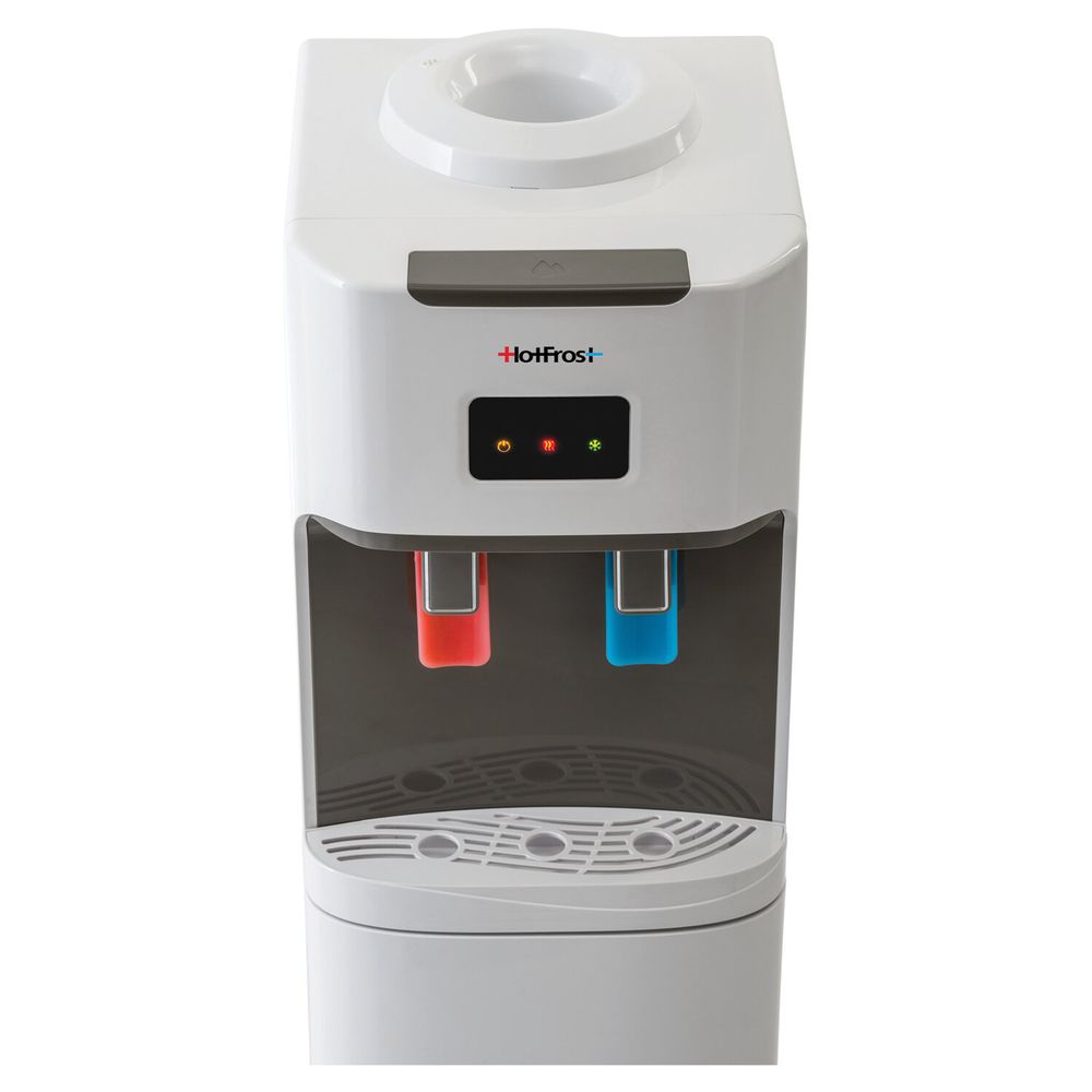 Кулер для воды HOT FROST V115B, напольный, НАГРЕВ/ОХЛАЖДЕНИЕ КОМПРЕССОРНОЕ, холодильник, 2 крана, 
