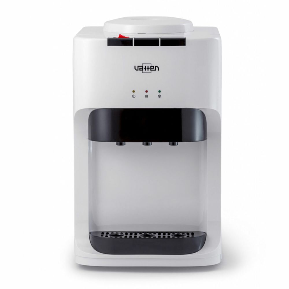 Кулер для воды VATTEN D45WK, настольный, НАГРЕВ/ОХЛАЖДЕНИЕ КОМПРЕССОРНОЕ, 3 крана, белый