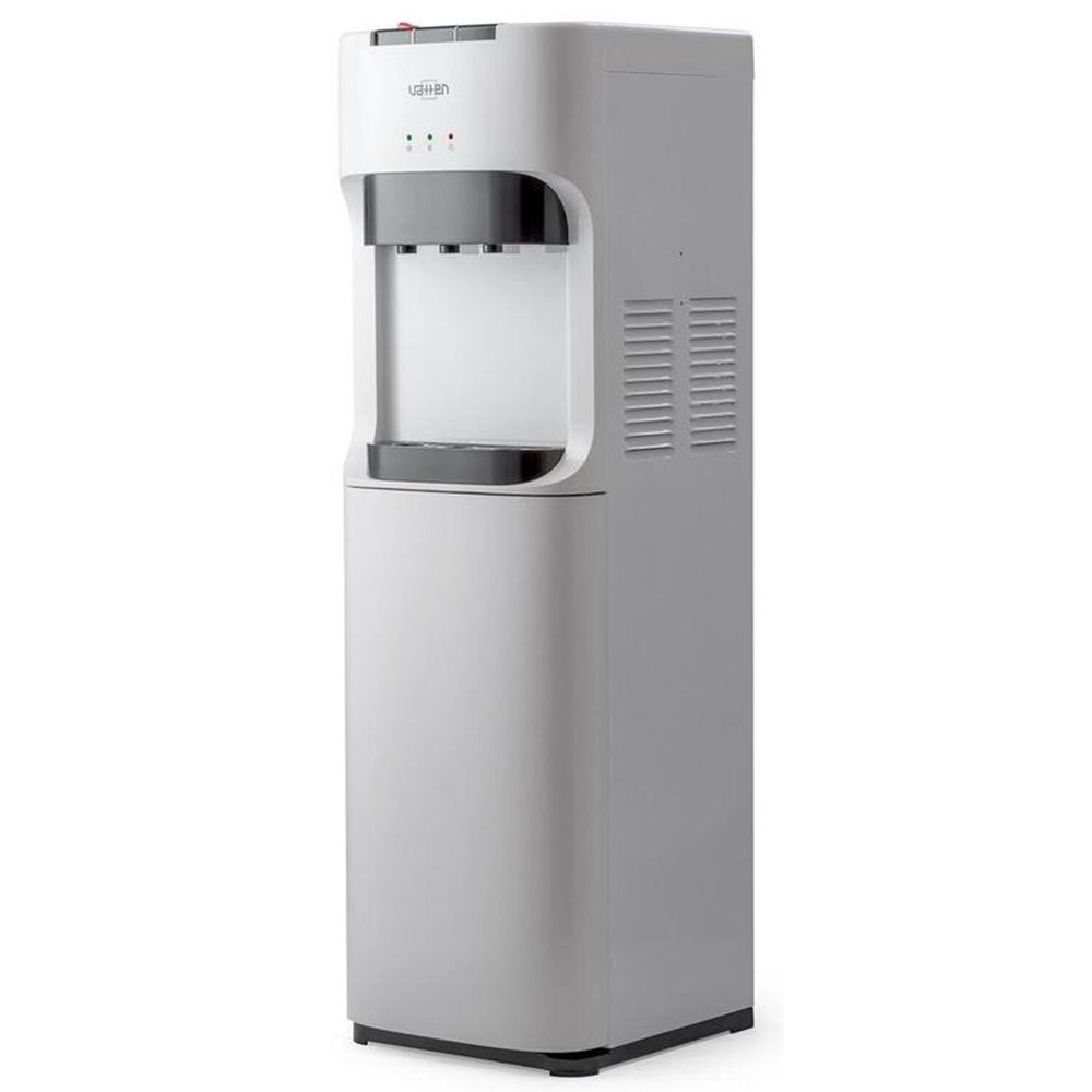 Кулер для воды VATTEN L45WE, напольный, НАГРЕВ/ОХЛАЖДЕНИЕ ЭЛЕКТРОННОЕ, бутыль снизу, 3 крана, белый