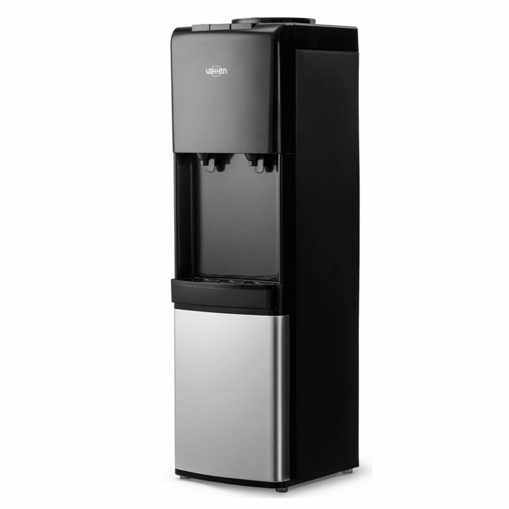 Кулер для воды VATTEN V42NE, напольный, НАГРЕВ/ОХЛАЖДЕНИЕ ЭЛЕКТРОННОЕ, 2 крана, черный