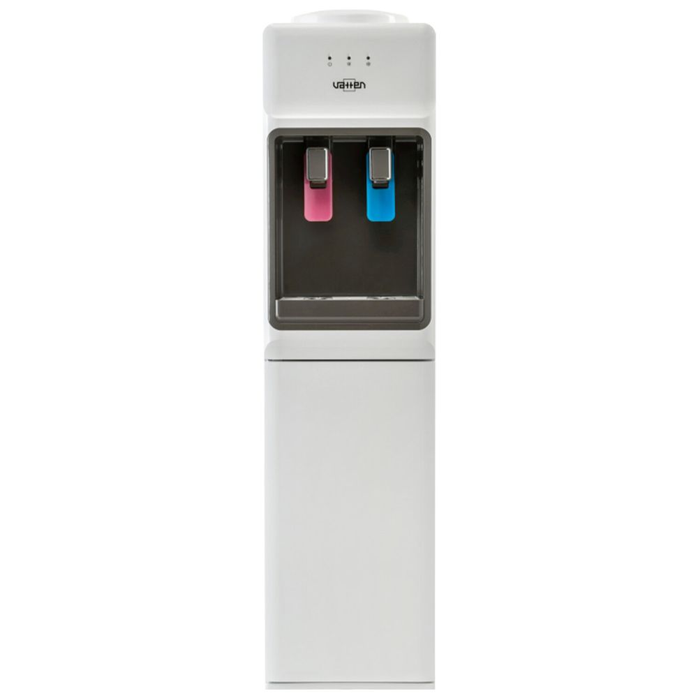 Кулер для воды VATTEN V44WE, напольный, НАГРЕВ/ОХЛАЖДЕНИЕ ЭЛЕКТРОННОЕ, шкаф, 2 крана, белый