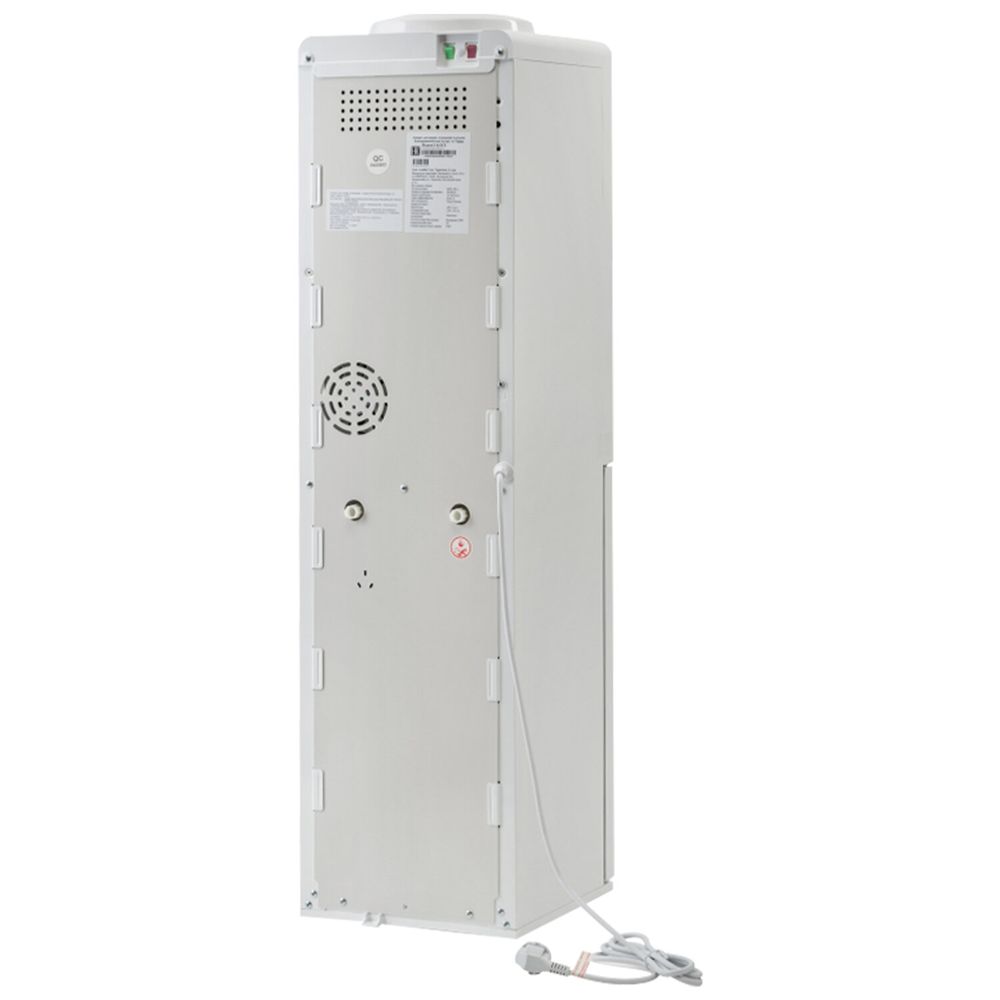 Кулер для воды VATTEN V44WE, напольный, НАГРЕВ/ОХЛАЖДЕНИЕ ЭЛЕКТРОННОЕ, шкаф, 2 крана, белый