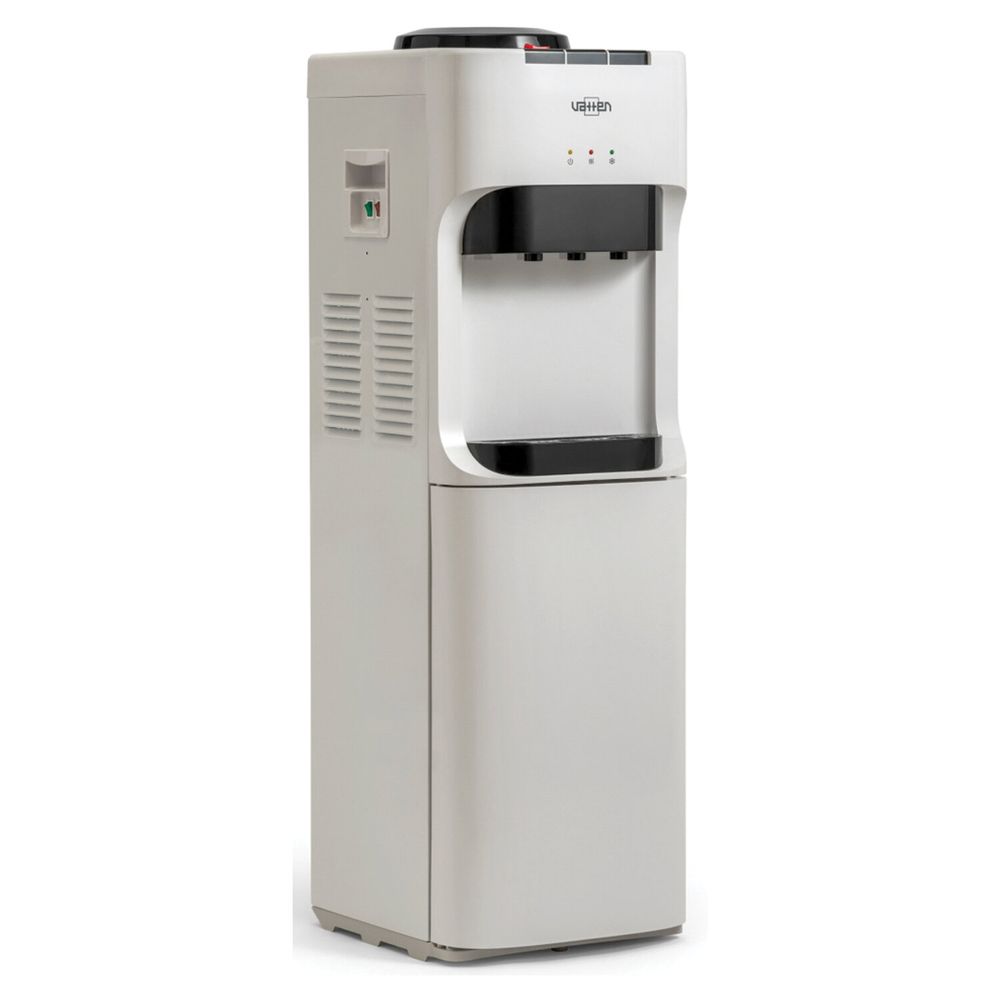 Кулер для воды VATTEN V45WE, напольный, НАГРЕВ/ОХЛАЖДЕНИЕ ЭЛЕКТРОННОЕ, 3 крана, белый