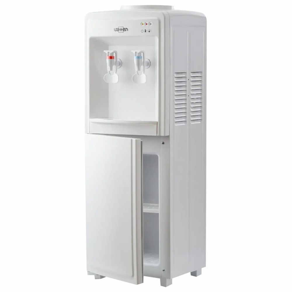 Кулер-водонагреватель БЕЗ ОХЛАЖДЕНИЯ, VATTEN V09WF, напольный, шкаф, 2 крана, белый