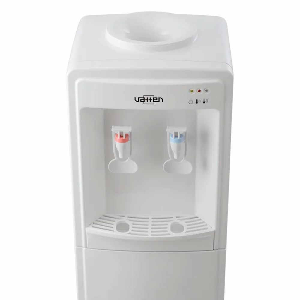 Кулер-водонагреватель БЕЗ ОХЛАЖДЕНИЯ, VATTEN V09WF, напольный, шкаф, 2 крана, белый