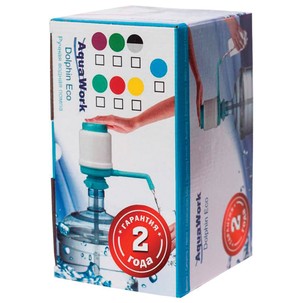 Помпа для воды AQUA WORK Дельфин Эко, механическая, для бутылей 12-19 л