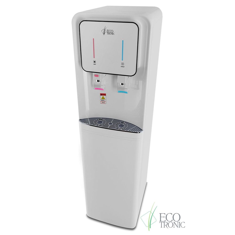 Пурифайер для воды ECOTRONIC A60-U4L напольный, НАГРЕВ/ОХЛАЖДЕНИЕ КОМПРЕССОРНОЕ, 2 крана, белый