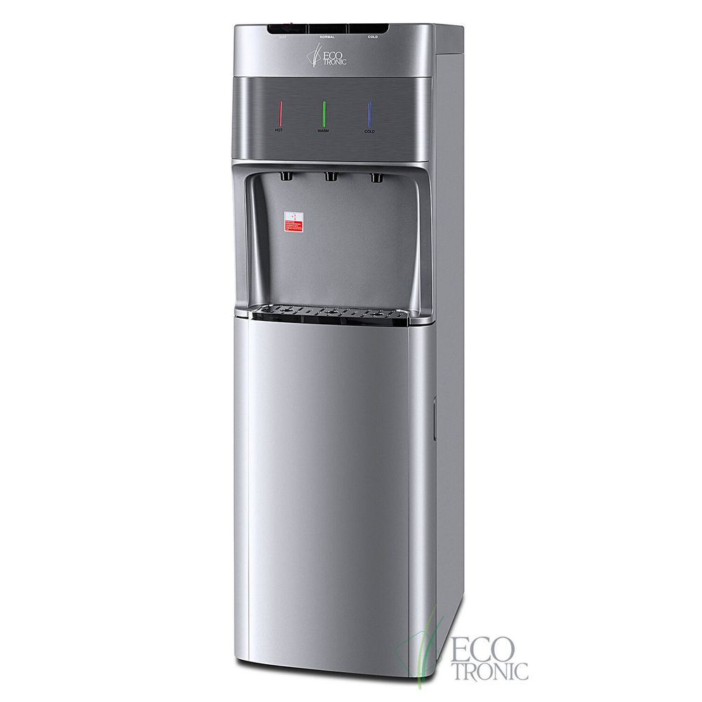 Пурифайер для воды ECOTRONIC M30-U4LE напольный, НАГРЕВ/ОХЛАЖДЕНИЕ ЭЛЕКТРОННОЕ, 3 крана, серый