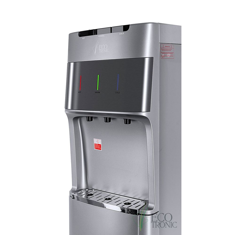 Пурифайер для воды ECOTRONIC M30-U4LE напольный, НАГРЕВ/ОХЛАЖДЕНИЕ ЭЛЕКТРОННОЕ, 3 крана, серый