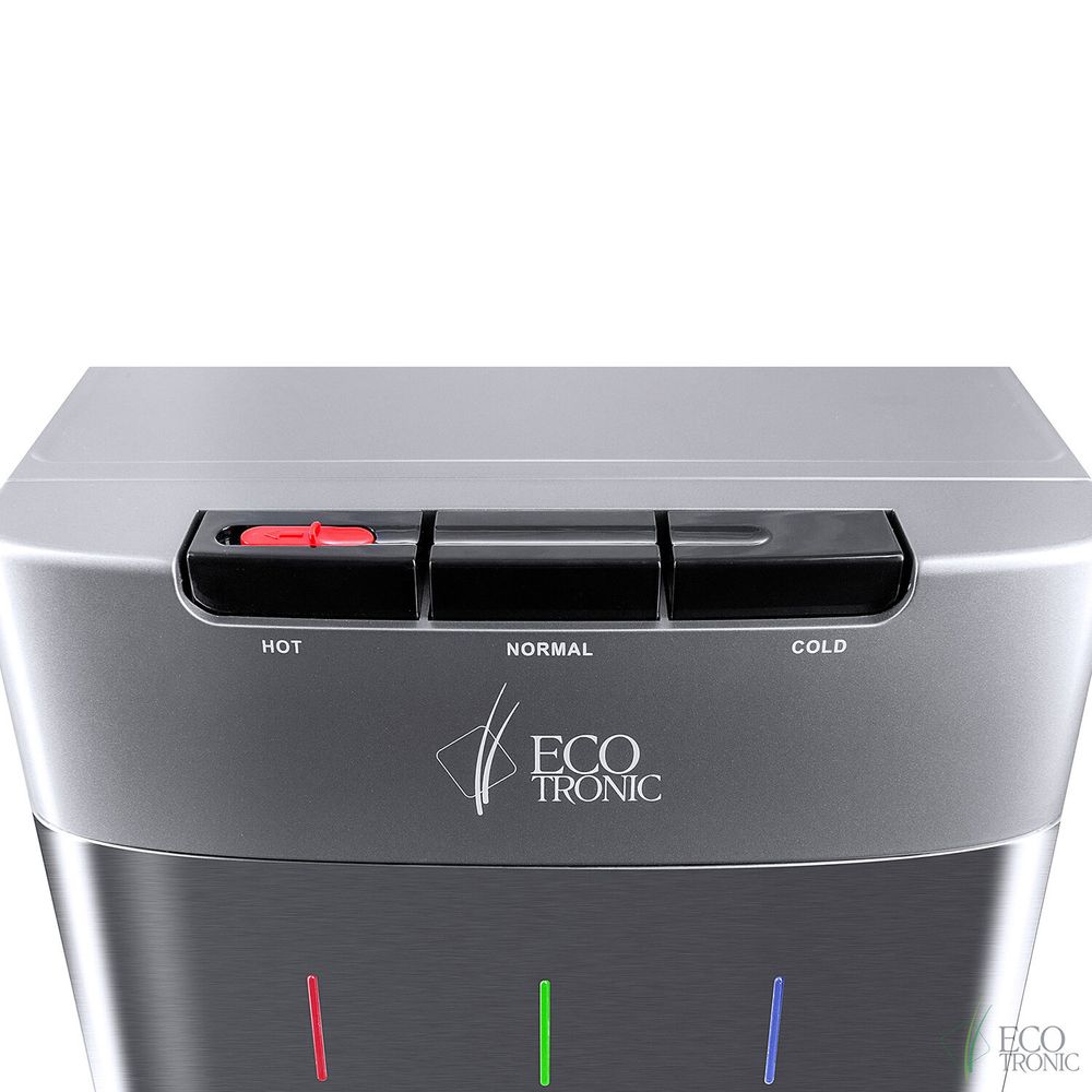 Пурифайер для воды ECOTRONIC M30-U4LE напольный, НАГРЕВ/ОХЛАЖДЕНИЕ ЭЛЕКТРОННОЕ, 3 крана, серый