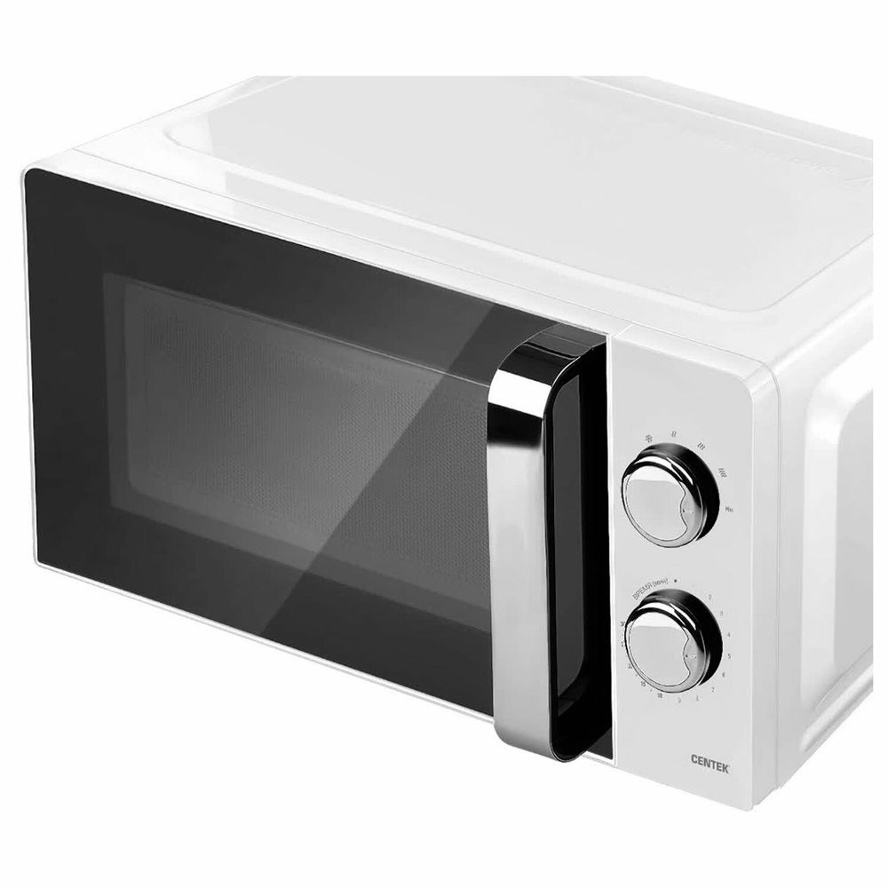 Микроволновая печь CENTEK CT-1575, объем 20 л, мощность 700 Вт, механическое управление, белая