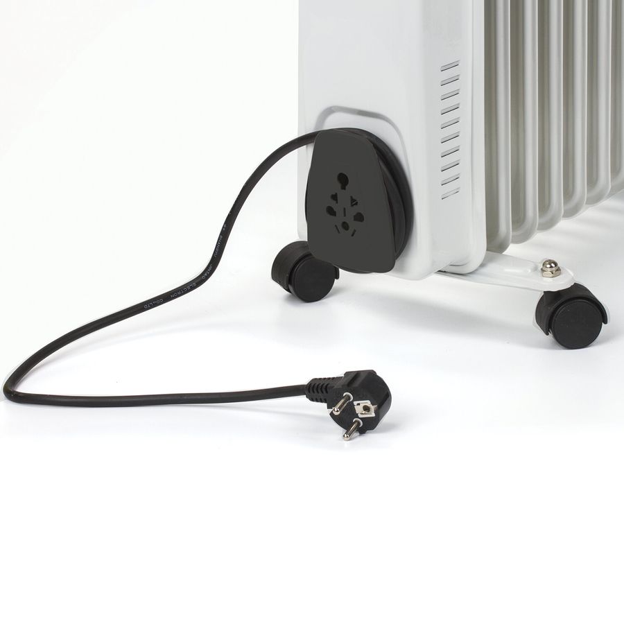 Обогреватель масляный SONNEN DFS-11, 2500 Вт, 11 секций, белый