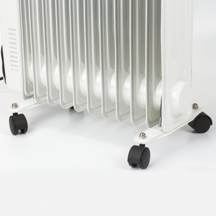 Обогреватель масляный SONNEN DFS-11, 2500 Вт, 11 секций, белый