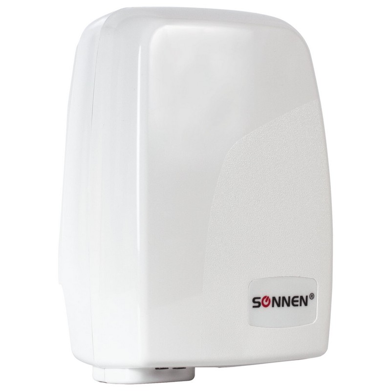Сушилка для рук SONNEN HD-120, 1000 Вт, пластиковый корпус, белая