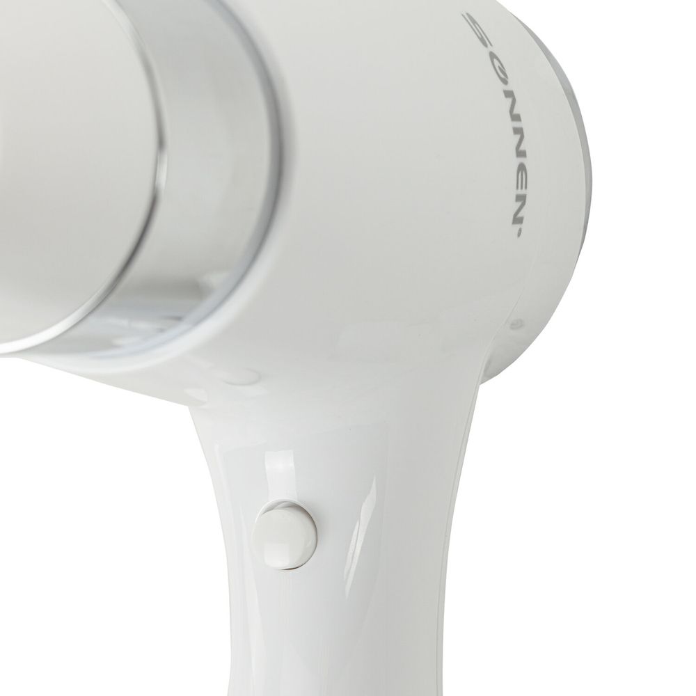 Фен для волос настенный SONNEN HD-2112 EXTRA POWER, 1600 Вт, 2 скорости, белый/хром