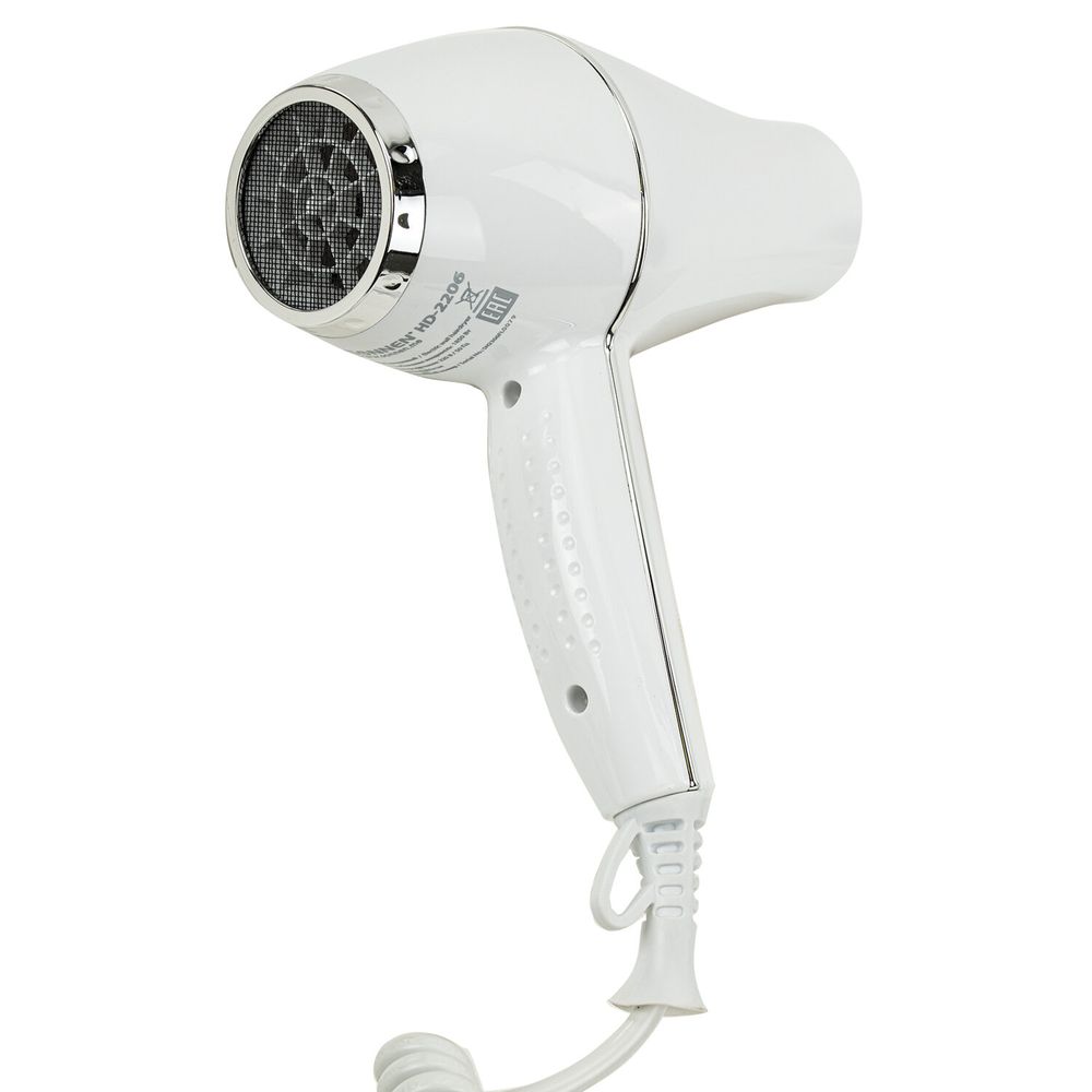 Фен для волос настенный SONNEN HD-2206 SUPER POWER, 1850 Вт, белый, 3 температурных режима