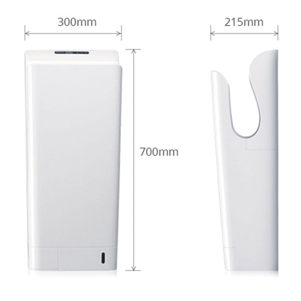 Сушилка для рук KSITEX UV-9999, 2050 Вт, ультрафиолет, погружного типа, время сушки 10 секунд, пластик, белая