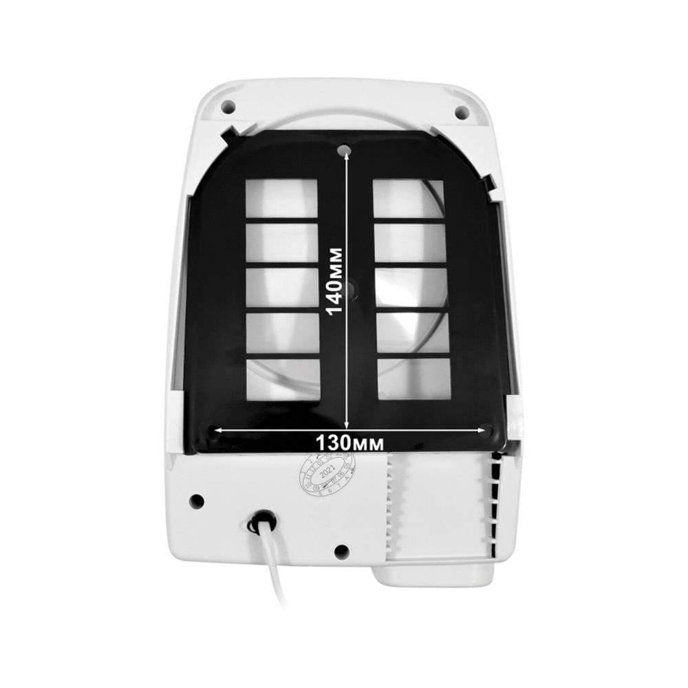 Сушилка для рук PUFF-120, 1200 Вт, пластик, белая