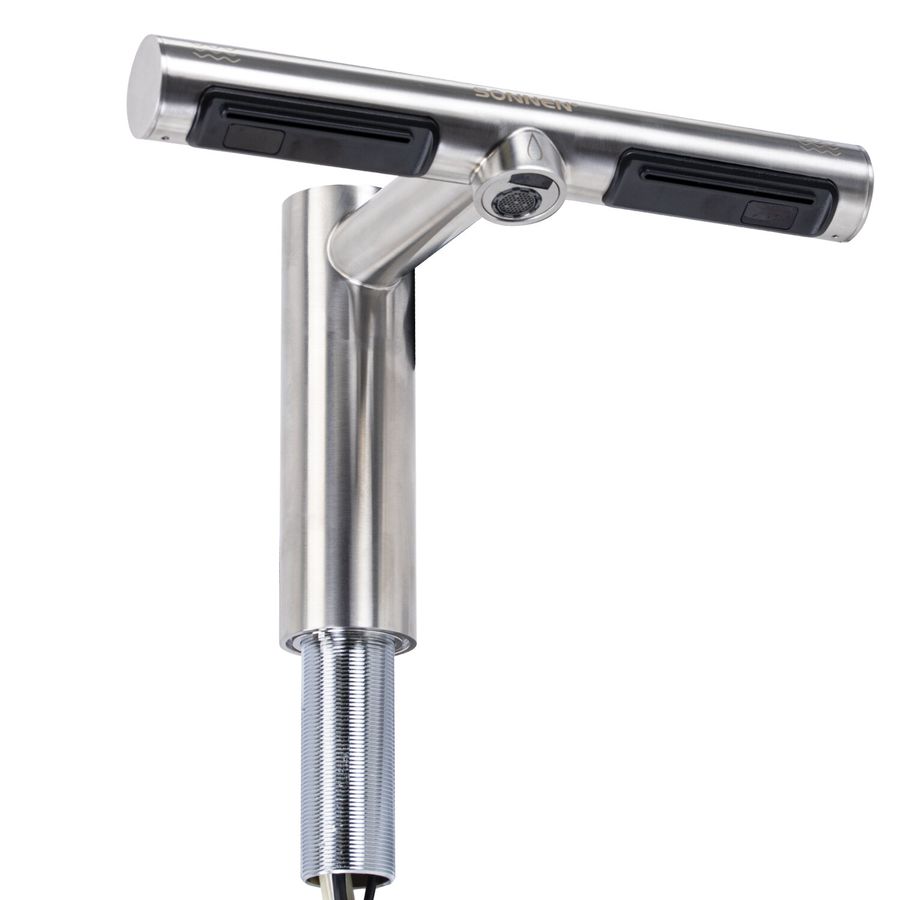 Сушилка для рук, встроенная в смеситель с подачей воды, сенсорная, SONNEN SF1204, 1200 Вт, 95 м/с, IP24, нержавеющая сталь