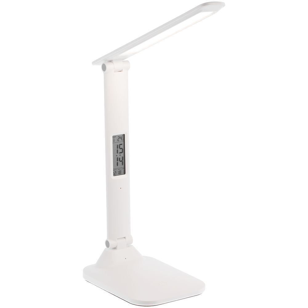 Настольная лампа с часами и календарем Office Torch ver.2 белая