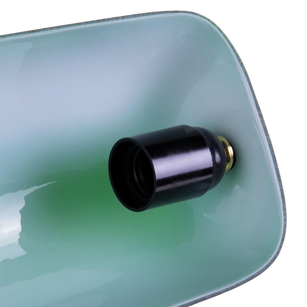 Светильник настольный из мрамора GALANT, основание - зеленый мрамор с золотистой отделкой