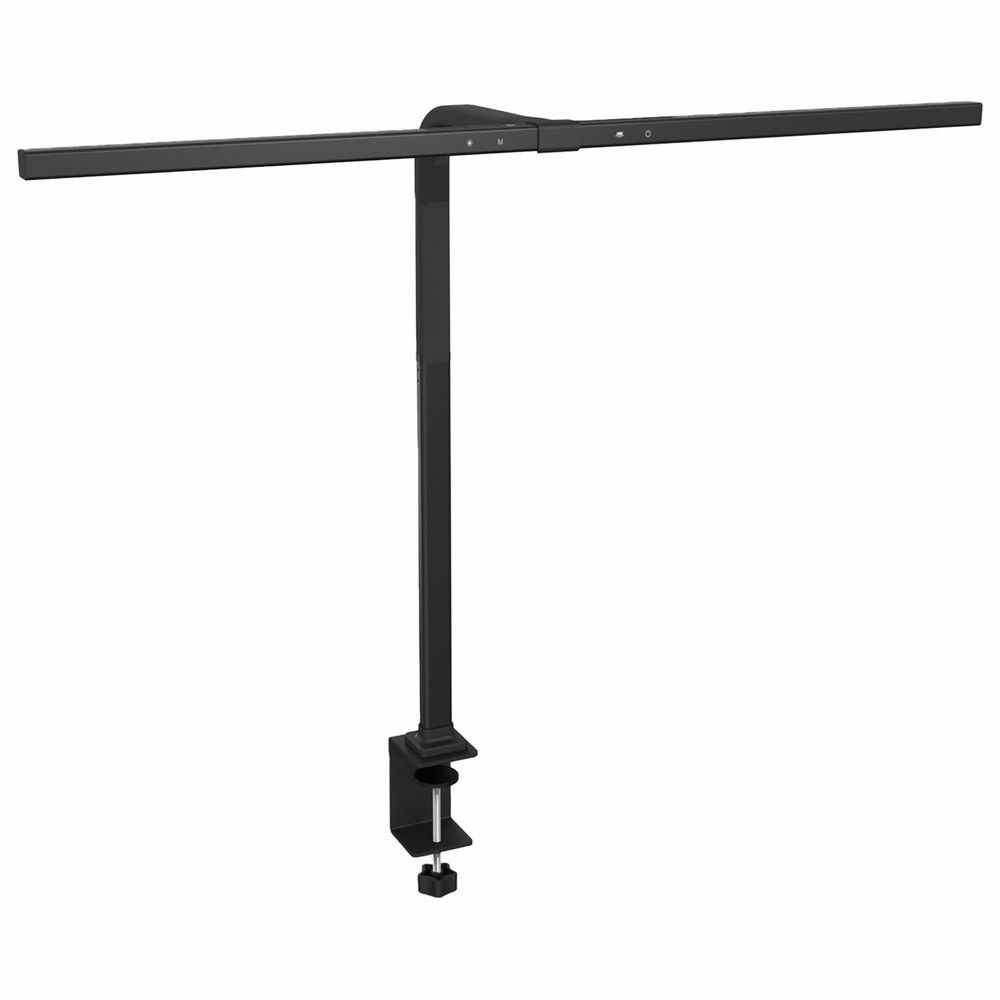 Бестеневая лампа светильник на струбцине, LED, 16 Вт, черный, высота 75 см, DASWERK