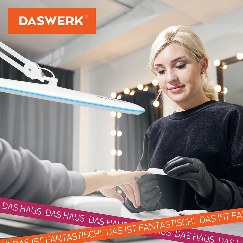 Настольная бестеневая лампа / светильник 117 светодиодов, 4 режима яркости, DASWERK