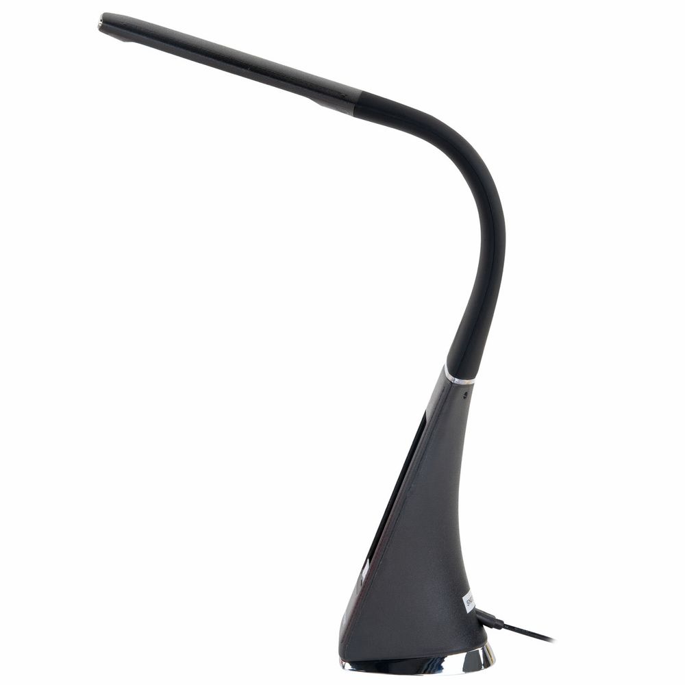 Настольная лампа-светильник SONNEN SM-01B на подставке, LCD-экран, СВЕТОДИОДНАЯ, 5 Вт, черный