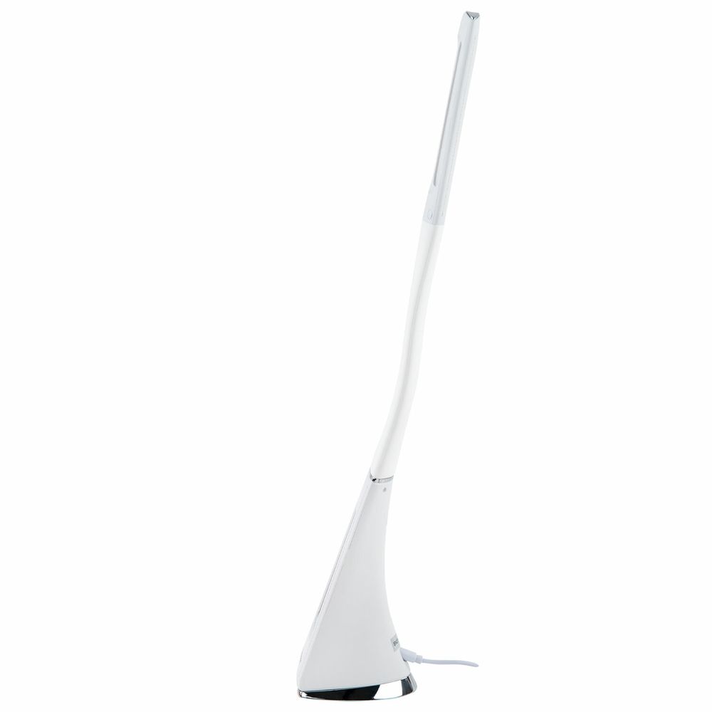 Настольная лампа-светильник SONNEN SM-01W на подставке, LCD-экран, СВЕТОДИОДНАЯ, 5 Вт, белый