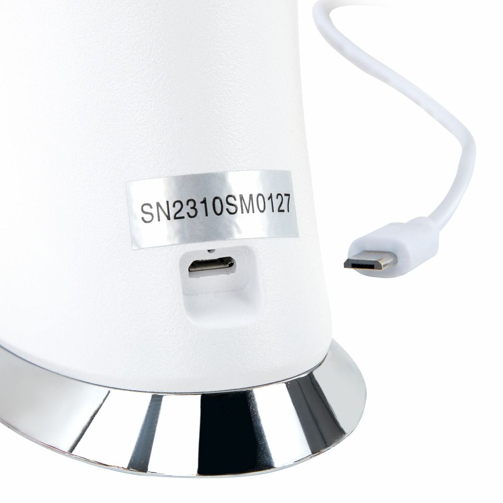 Настольная лампа-светильник SONNEN SM-01W на подставке, LCD-экран, СВЕТОДИОДНАЯ, 5 Вт, белый