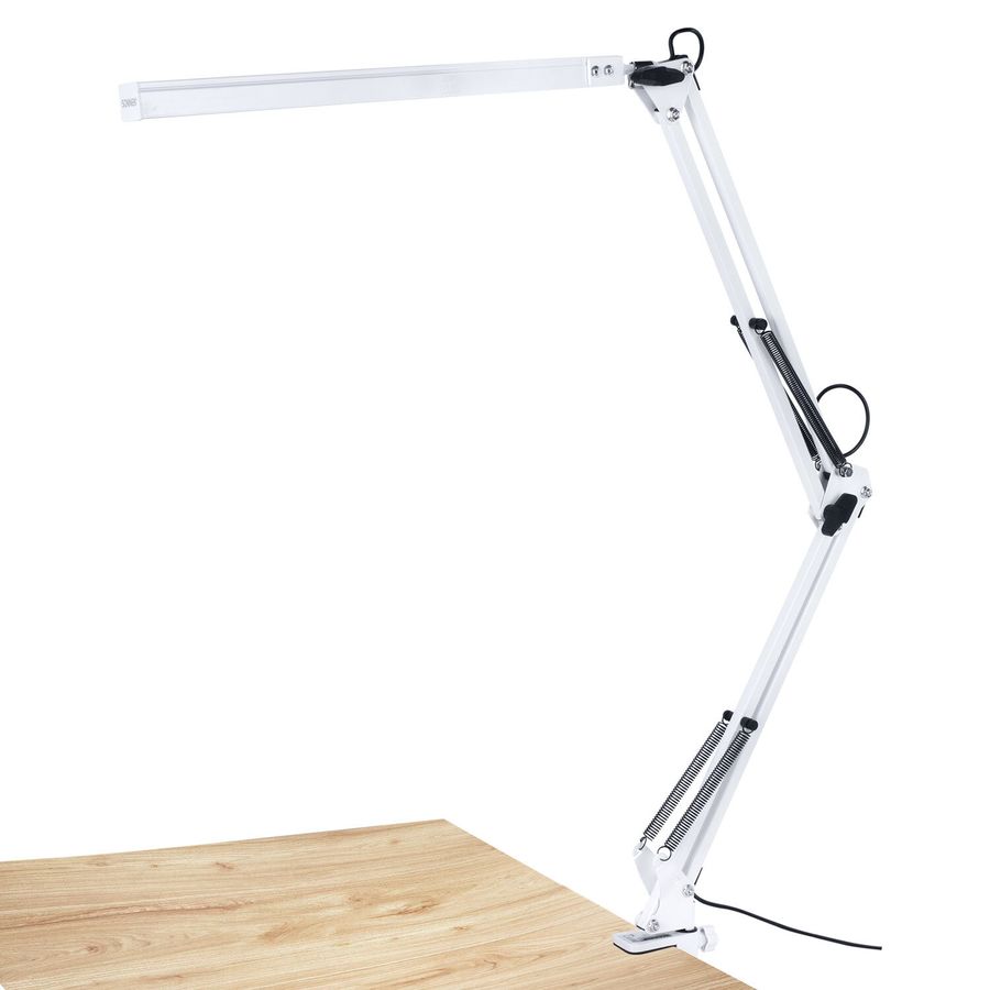 Настольная лампа-светильник SONNEN ST-001, струбцина, LED, 14 Вт, 3 режима цветовой температуры, металлический корпус, 70 см