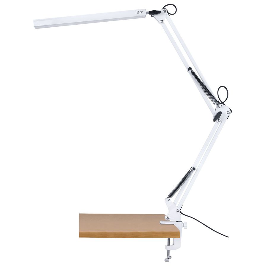 Настольная лампа-светильник SONNEN ST-001, струбцина, LED, 14 Вт, 3 режима цветовой температуры, металлический корпус, 70 см