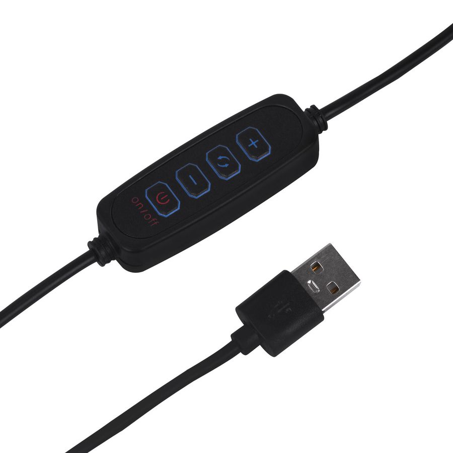 Настольная лампа-светильник SONNEN ST-001, струбцина, LED, 14 Вт, 3 режима цветовой температуры, металлический корпус, 70 см