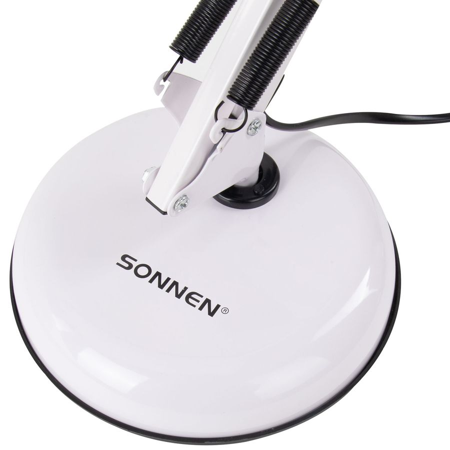 Настольная лампа-светильник SONNEN TL-005, подставка, 40 Вт, Е27, белый, высота 50 см