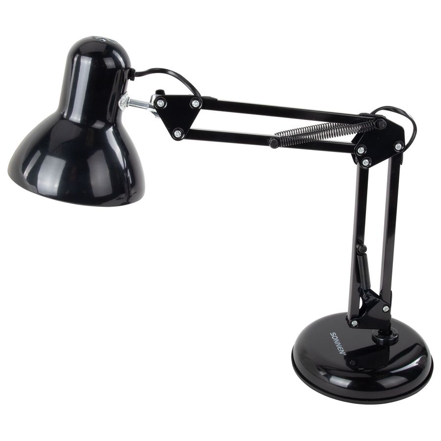 Настольная лампа-светильник SONNEN TL-005, подставка, 40 Вт, Е27, черный, высота 50 см