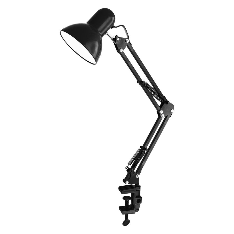 Настольная лампа-светильник SONNEN TL-006, струбцина, 40 Вт, Е27, черный, высота 50 см