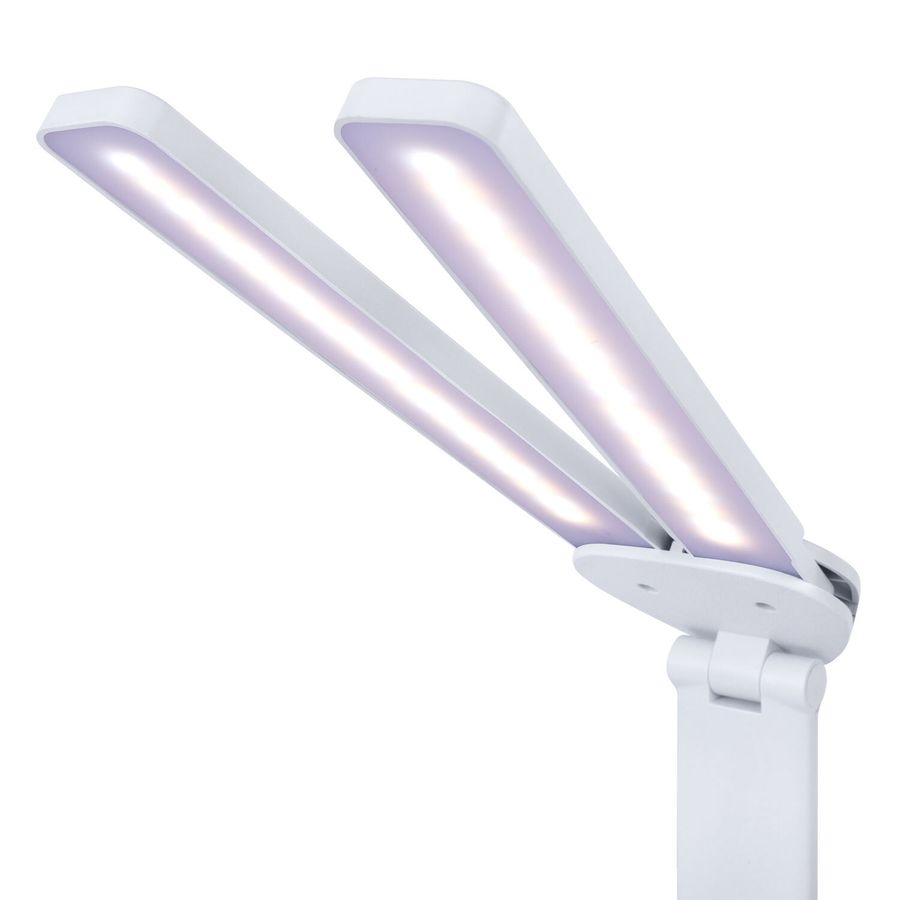 Настольная лампа-светильник беспроводная SONNEN PT-203, органайзер, дисплей, 6 в 1, LED 7 Вт, белый