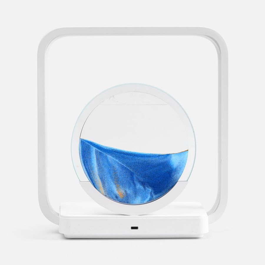 Интерьерный светильник с беспроводной зарядкой Sandflow белый