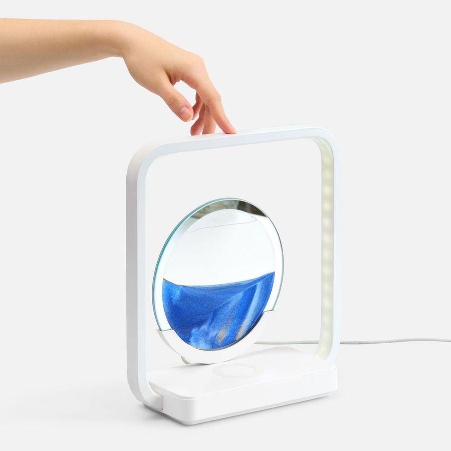 Интерьерный светильник с беспроводной зарядкой Sandflow белый