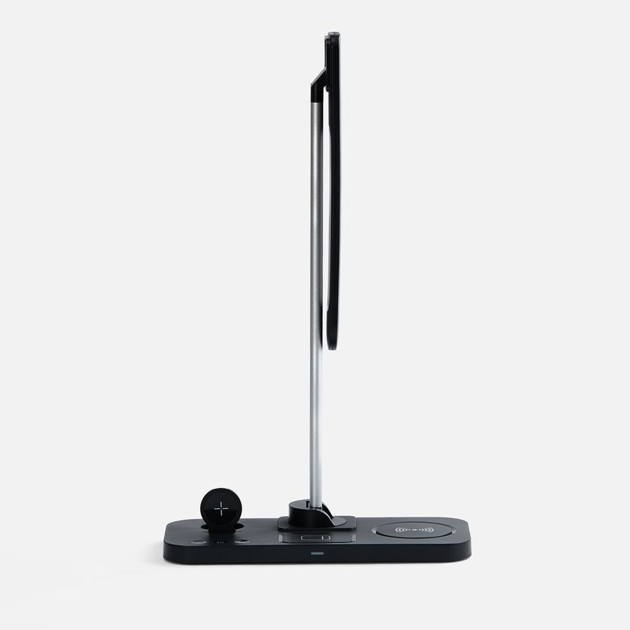 Настольная лампа с беспроводной зарядкой Power Light черная