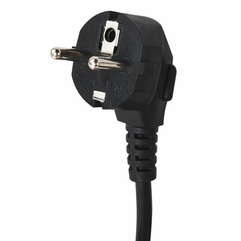 Сетевой фильтр SONNEN SPB-305, 5 розеток с заземлением, выключатель, 10 А, 3 м, черный