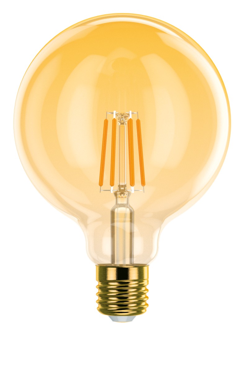 Лампа светодиодная ФОТОН LED FL G95 6W E27 2200K, серия ДЕКОР