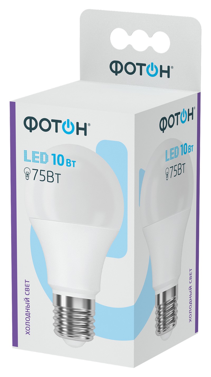 Лампа светодиодная ФОТОН LED A60 10W E27 6500K     