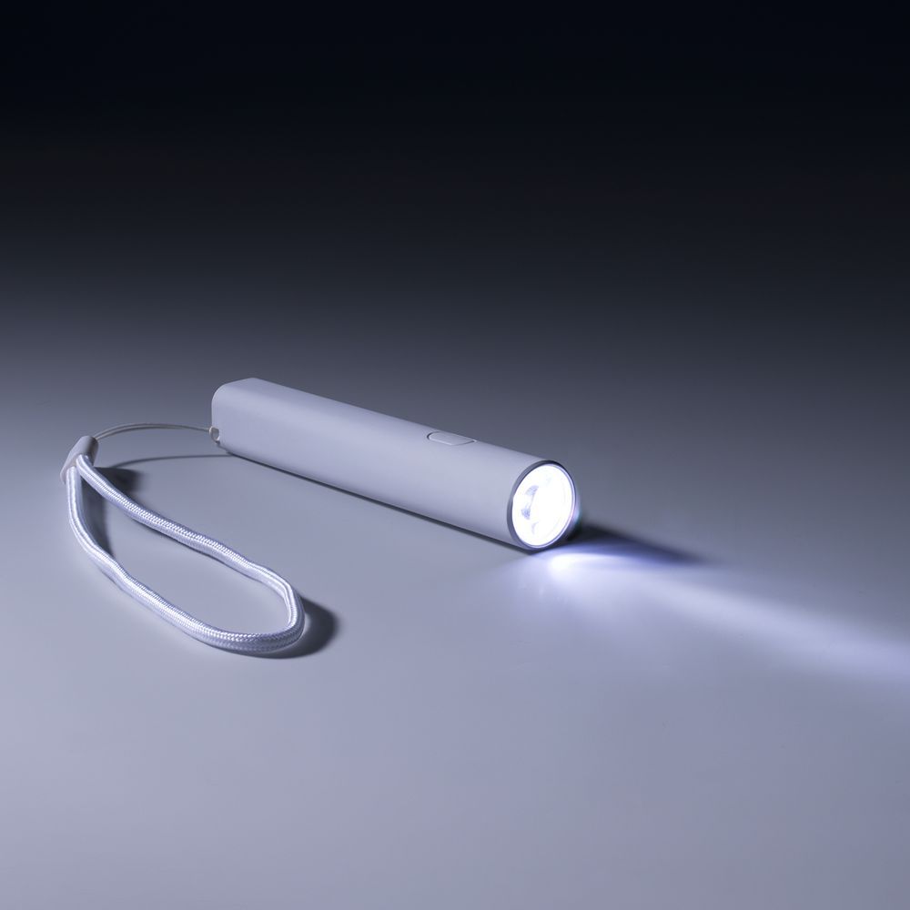 Фонарик аккумуляторный Falkirk белый